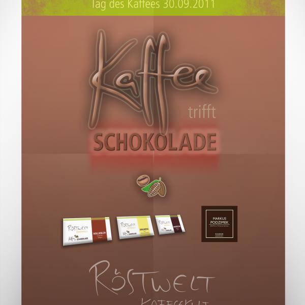 Plakat Kaffee trifft Schokolade
